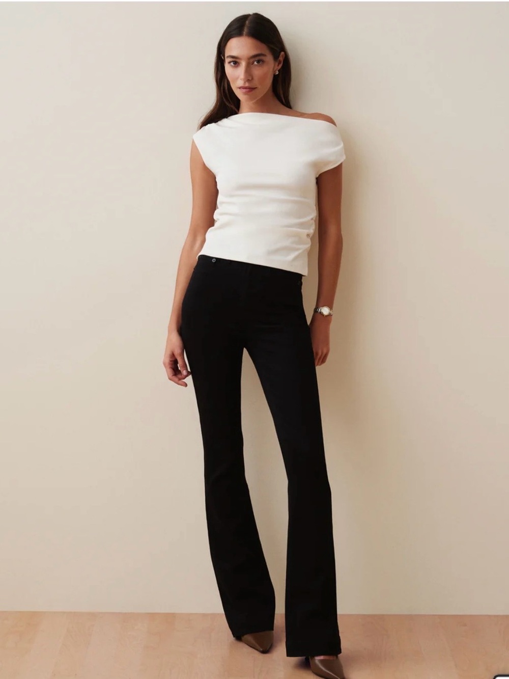 SPANX Black Boot Cut Pants